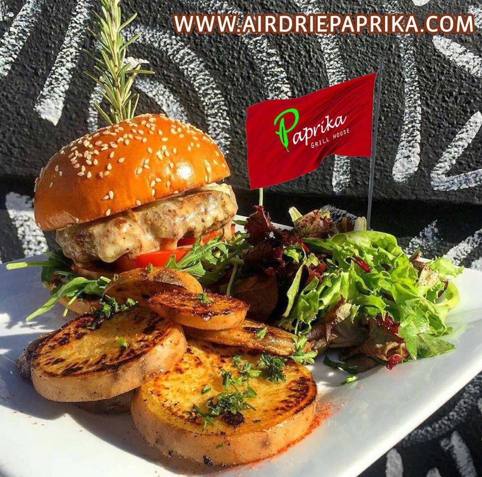 Paprika Grill House Airdrie burger